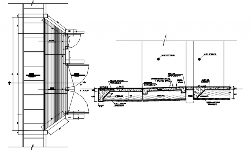 2 d cad drawing of entrance gate plan Auto Cad software