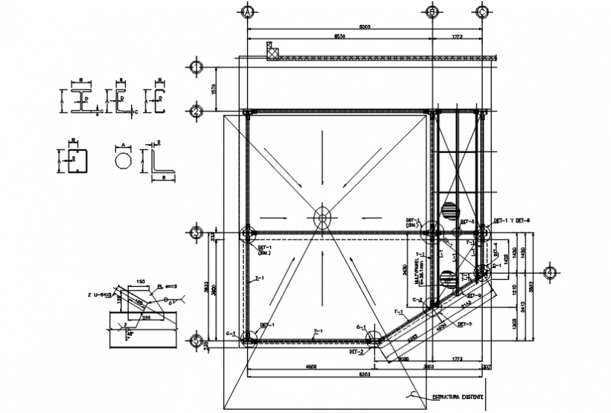 2 d cad drawing of expansion workshop Auto cad software