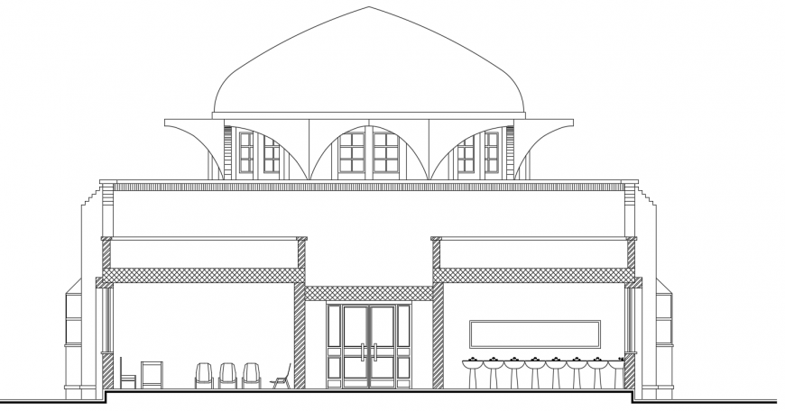 2 d cad drawing of exterior mosque auto cad software