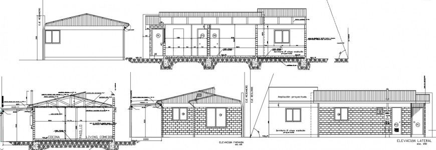 2 d cad drawing of exterior villa Auto Cad software