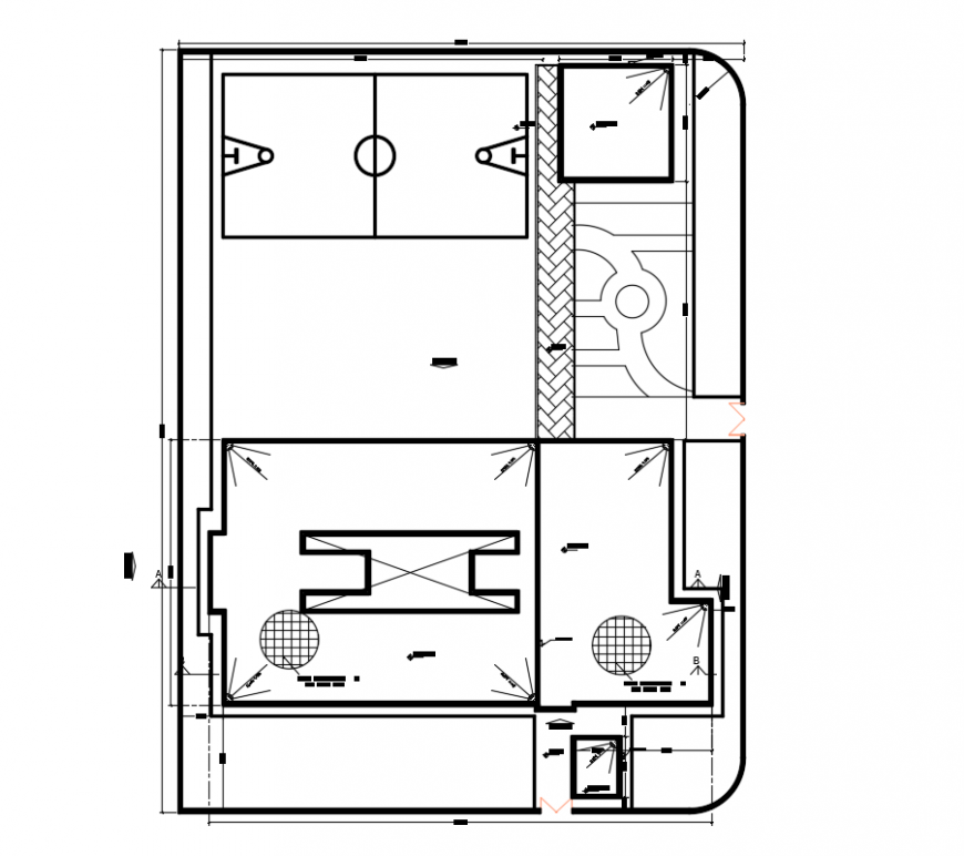 2 d cad drawing of roof and site plan auto cad software