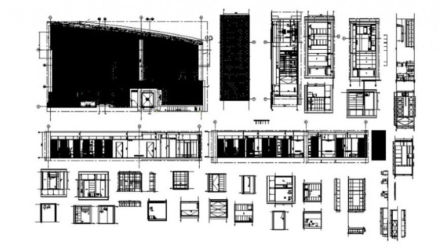 2 d cad drawing of flat 3 A Auto Cad software