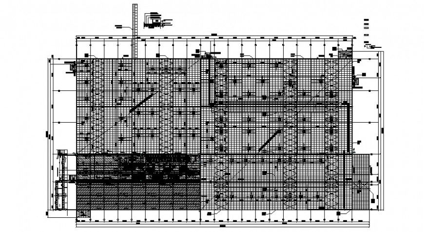 2 d cad drawing of flat roof layout Auto Cad software