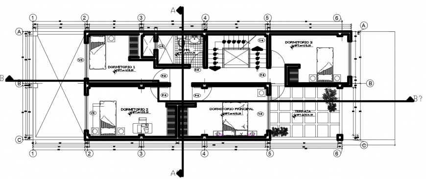 2 d cad drawing of floor one auto cad software