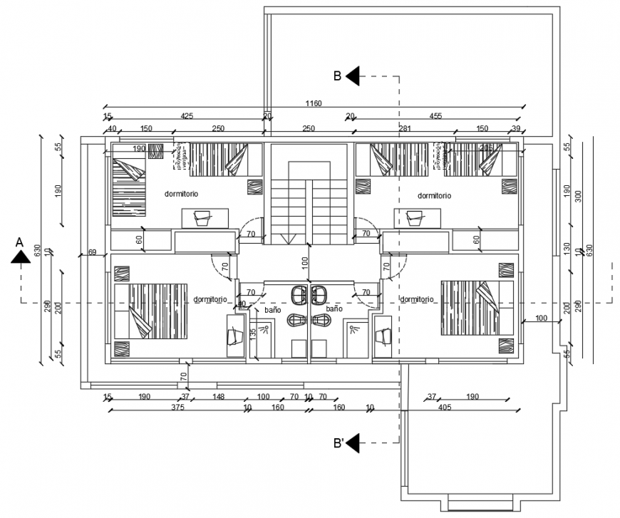2 d cad drawing of floor plan detached house auto cad software