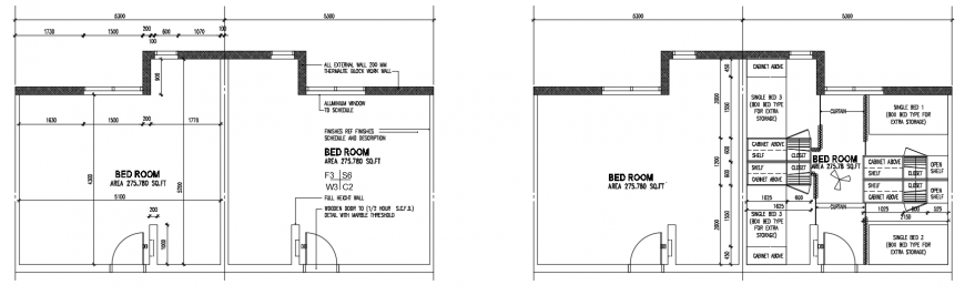 2 d cad drawing of furniture layout one bedroom auto cad software