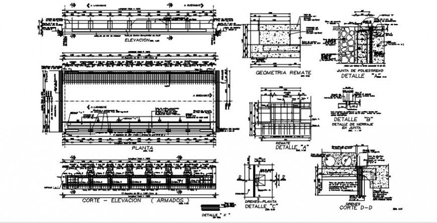 2 d cad drawing of geometric remake auto cad software