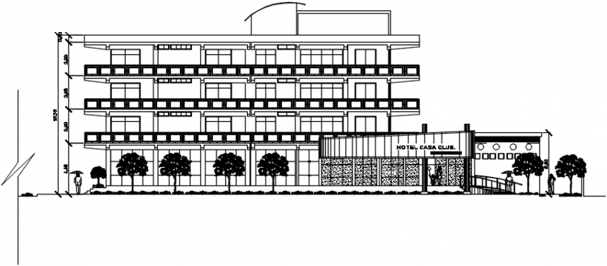 2 d cad drawing of grand casa club Auto cad software