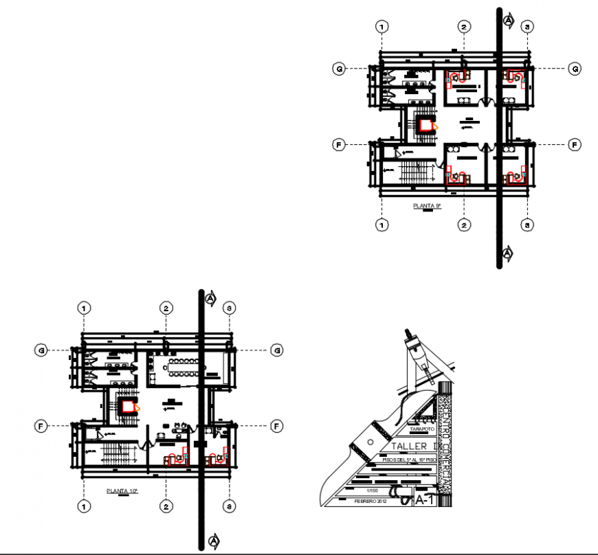 2 d cad drawing of hall auto cad software