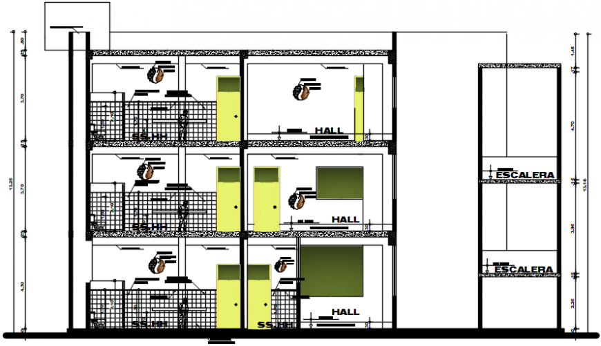 2 d cad drawing of hall elevation Auto CAD software