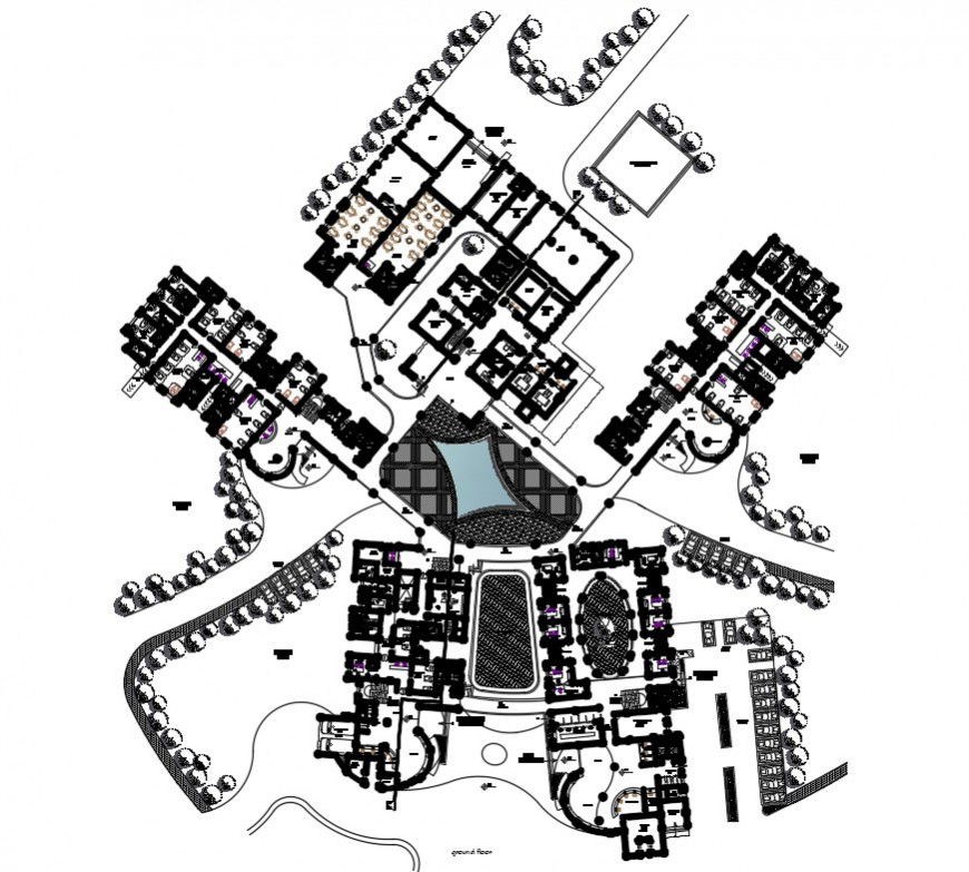 2 d cad drawing of hospital plan floor auto cad software