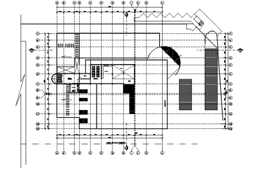 2 d cad drawing of hotel cafeteria Auto Cad software