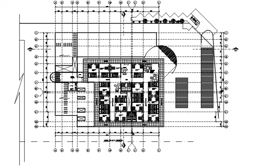 2 d cad drawing of hotel elevation Auto Cad  software