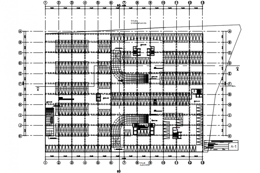 2 d cad drawing of hotel parking area elevation Auto Cad software