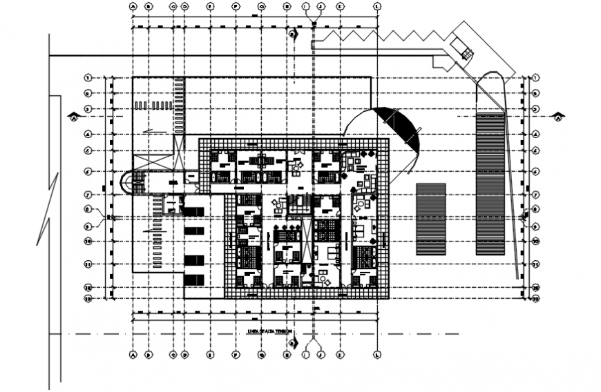 2 d cad drawing of hotel section Auto Cad software