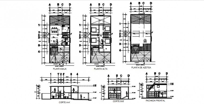 2 d cad drawing of house elevation plan auto cad software