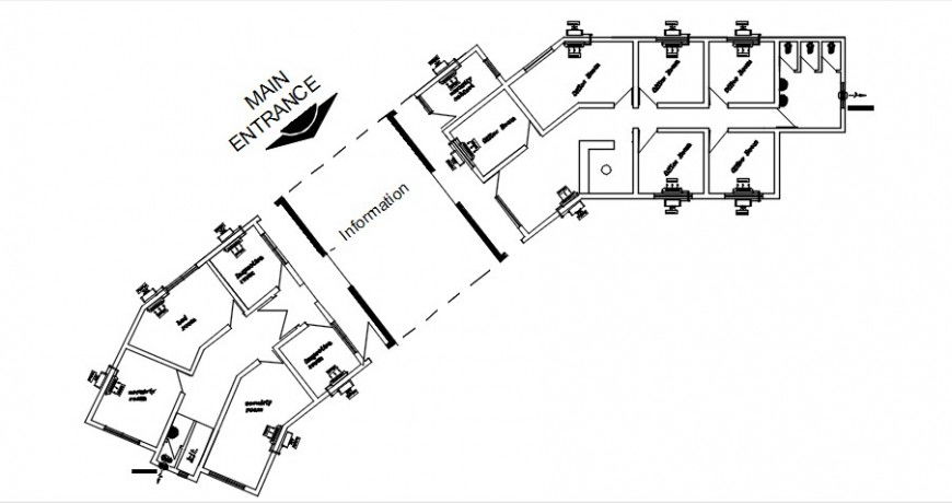 2 d cad drawing of house main entrance auto cad software