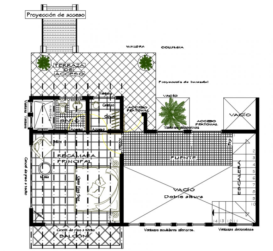2 d cad drawing of house room furniture layout auto cad software