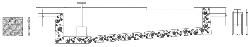 2 d cad drawing of irrigation construction Auto Cad software