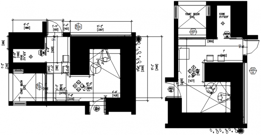 2 d cad drawing of kitchen elevation Auto Cad software