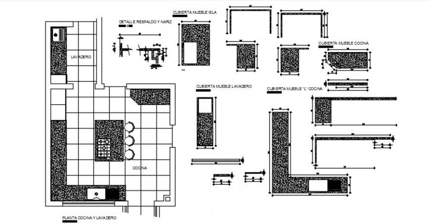 2 d cad drawing of kitchen floor plan auto cad software