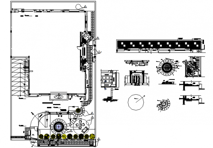 2 d cad drawing of landscape Auto Cad software