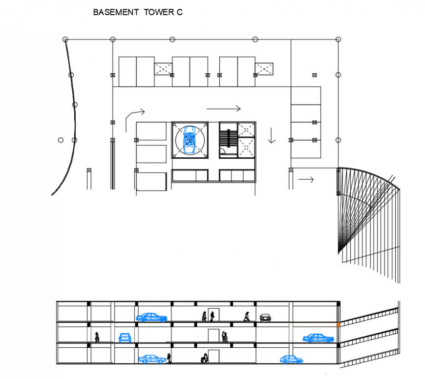 2 d cad drawing of lounge elevation auto cad software