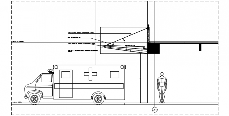 2 d cad drawing of marquee detail Auto Cad software