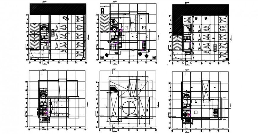 2 d cad drawing of office building plan view auto cad software
