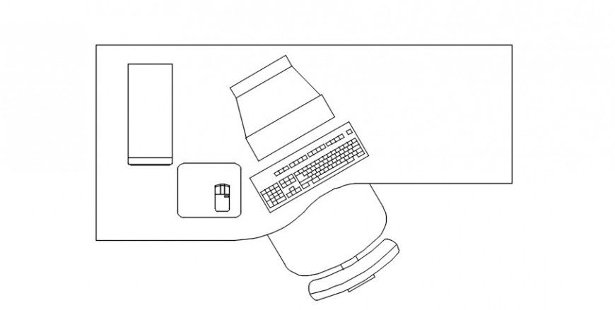 2 d cad drawing of office staff cabin auto cad software
