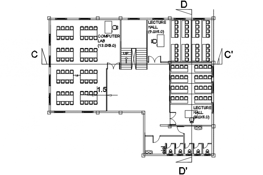 2 d cad drawing of other detailed office Auto Cad software