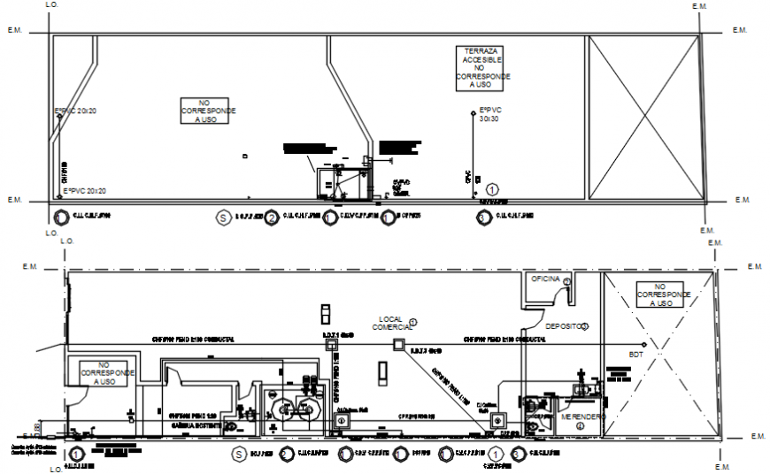 2 d cad drawing of plain Asad terrace elevation Auto Cad software