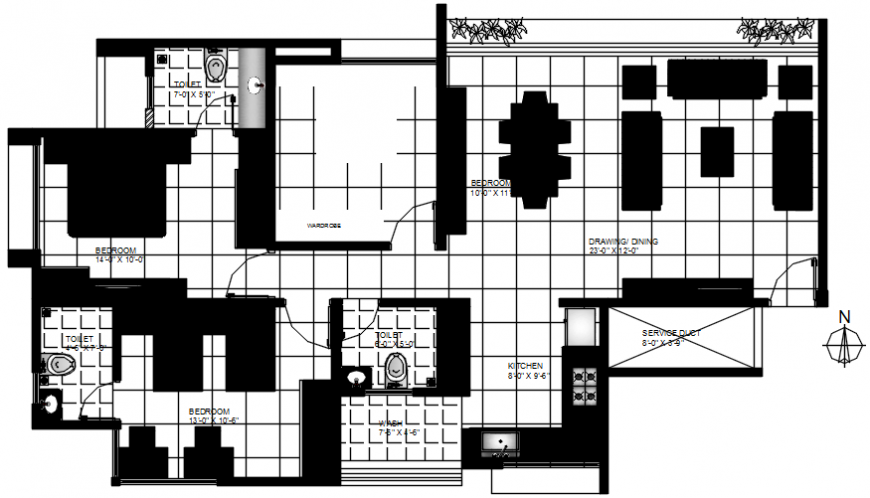 2 d cad drawing of plan 2 auto cad software