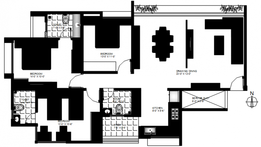 2 d cad drawing of plan furniture hatch Auto Cad software