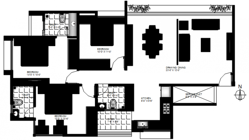 2 d cad drawing of plan furniture hatch layout Auto Cad software