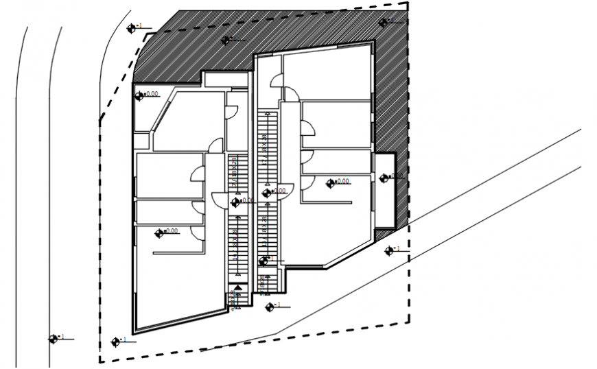 2 d cad drawing of plan house Auto Cad software
