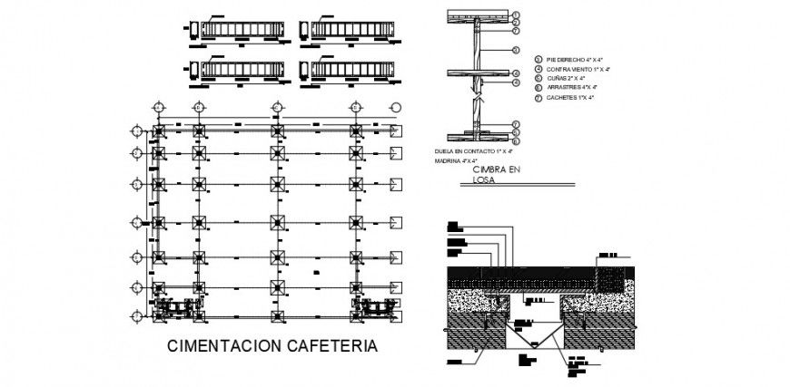 2 d cad drawing of plan structural section 2 auto cad software