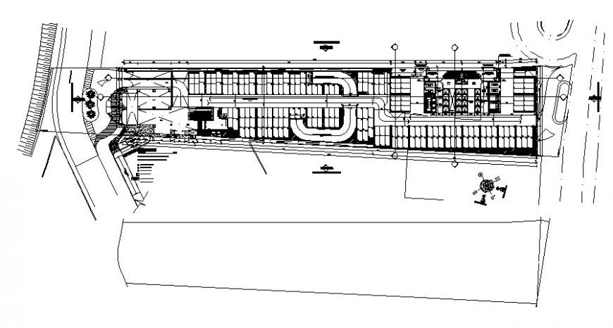 2 d cad drawing of plot exterior drawing Auto Cad software