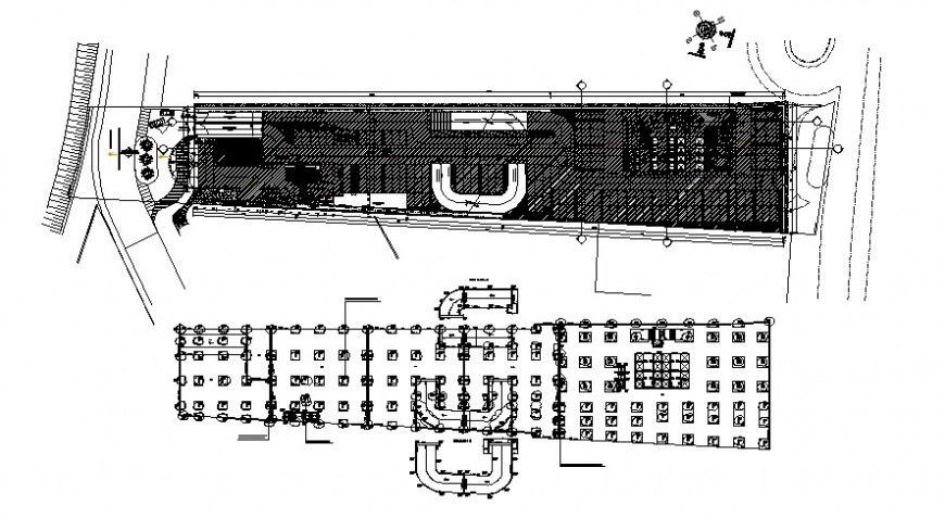 2 d cad drawing of plot exterior section drawing Auto Cad software
