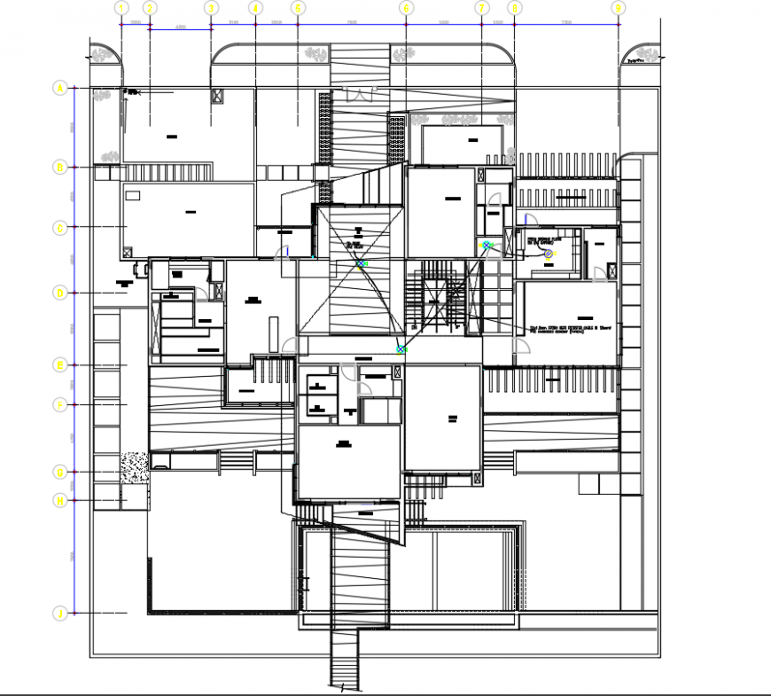 2 d cad drawing of roof small power layout 2 auto cad software