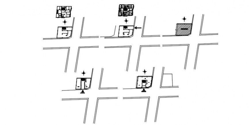 2 d cad drawing of route map direction auto cad software