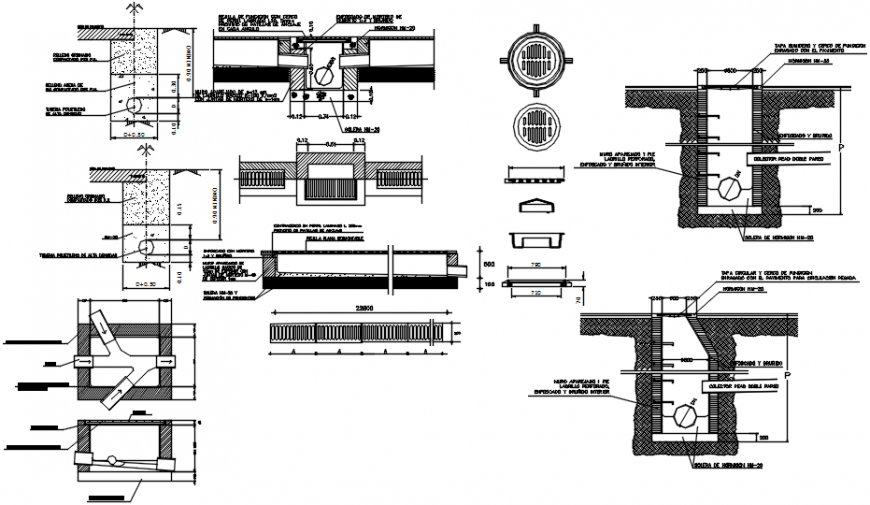 2 d cad drawing of sanitary details Auto Cad software