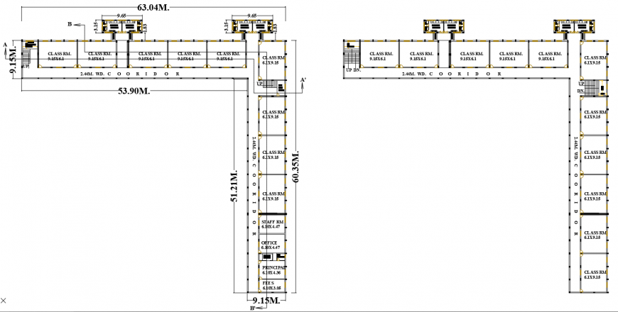 2 d cad drawing of school ground floor auto cad software