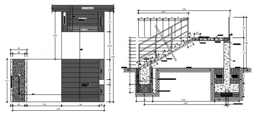 2 d cad drawing of school parking area auto cad software