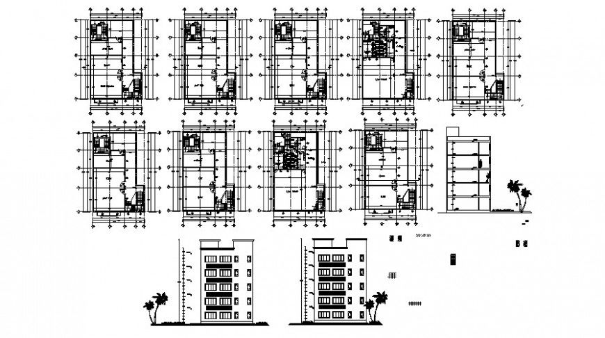 2 d cad drawing of school section Auto Cad software