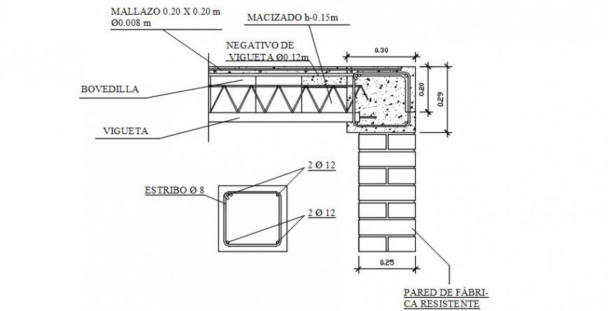 2 d cad drawing of Section of forged auto cad software