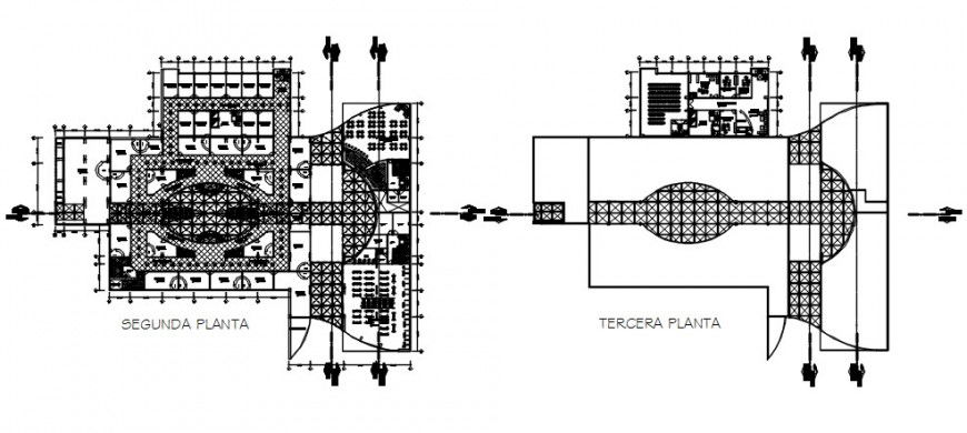 2 d cad drawing of shopping center 4 elevation Auto Cad software