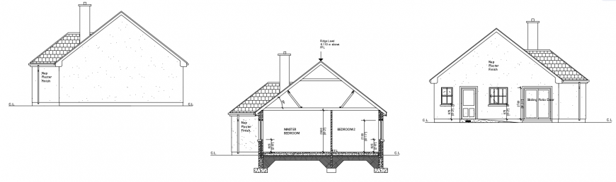 2 d cad drawing of side elevation auto cad software