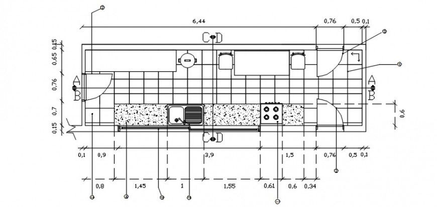 2 d cad drawing of slab detail auto cad software