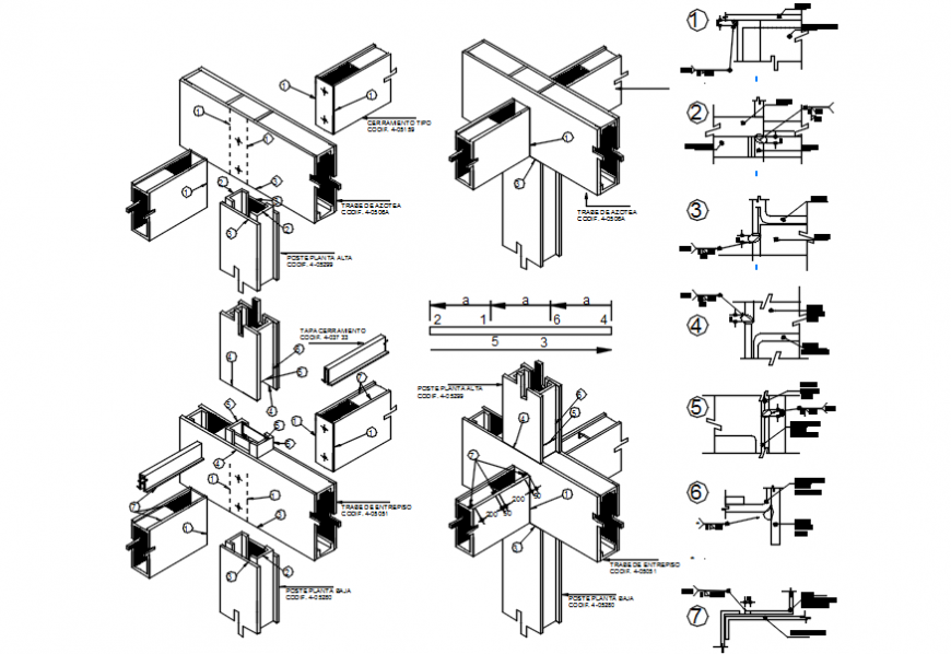 2 d cad drawing of steel structure Auto Cad software